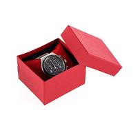 Bluelans® Plain Wacth Gift Box Bracelet Bangle Gift Case Wrist Watch Box Jewelry Boxes (Red)