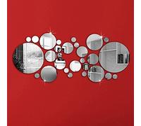 Bluelans® Round Circle Mirror Setting Wall Sticker Decal Home Decoration