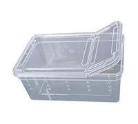 Bluelans® Transparent Plastic Box Insect Reptile Transport Breeding Live Food Feeding Box