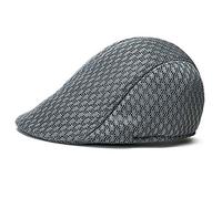 Bluelans® Trendy Unisex Mesh Flat Cap Golf Driving Sun Hat (Grey)