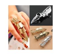 Bluelans Unisex Cute but Stylish Gothic Punk Joint Knuckle Full Finger Claw Ring
