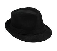 Bluelans® Unisex Fedora Hat Panama Sun Hats (Black)