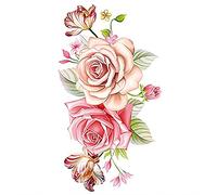 Bluelans® Womens Beautiful Peony Flower Temporary Tattoos Stickers Body Art Waterproof
