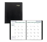 Blueline® 2027 Essential Monthly Planner, 16 Months, September 2026 to December 2027, Twin-Wire Binding, 10.75" x 8.5", Black (C1512.81T)
