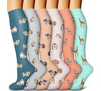 Bluemaple 4 Pack Compression Socks for Women and Men -Best Support for Medical,Running,Nursing,Athletic, D-assorted111, Small-Medium