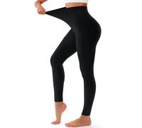 Bluemaple High Waisted Leggings for Women - Tummy Control Pants Non See Through Workout Soft Yoga Pants for Running Plus Size, 01-one Black, XXL