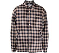BLUEMARBLE checkerboard-print logo-plaque shirt jacket M