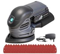 BLUEMARS 20V Cordless Mouse Sander, Mini Handheld Electric Palm Sander for Wood,Drywall,Floor, 20Pcs Sandpapers, 12000 RPM Detail Sanders with Dust Collector, 2.0AH Battery and Charger Included