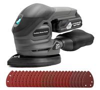 BLUEMARS 20V Cordless Mouse Sander, Mini Handheld Sander for Wood,Drywall,Floor, 20Pcs Sandpapers, 12000 RPM Detail Sanders with Dust Collection Bag, 2.0AH Battery and Charger Included