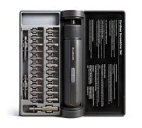 BlueMars 4V Cordless Electric Screwdriver Set, 8N.m High Torque with 4 Gear Settings, 2200mAh Battery, 1/4" Hex Chuck & Shaft Lock, 25-Piece S2 Steel Bits, Type-C Cable, for Furniture, Home Repair