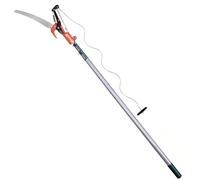 BLUEMARS Telescopic Tree Looper & Pole Saw, 2-in-1 Adjustable Long Reach Tree Pruner, Extendable 1.75m-3.25m Aluminium Pole for Tree Trimming & Lopping