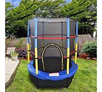 Blümme 4.5FT 55" Mini Trampoline with Safety Net Enclosure and Skirt Fit Kids Activity Trampolines Set Blue