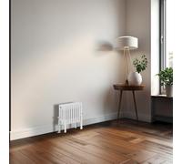 Blümme Traditional 300 x 425mm Horizontal Cast Iron Radiator Central Heating Radiators Four Column White