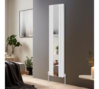 Blümme Vertical Mirror Radiator Designer Flat Panel Central Heating Radiators White Double Column - 1800x417mm