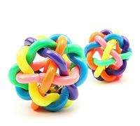 BlueMoo 1 PC Colorful Pet Dog Puppy Dental Teething Chew Training Play Ball Toy