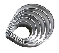 BlueMoo 6PCS Rose Petal Cookie Icing Cutter Mould Cake Decorating Pastry Mould Sugarcraft