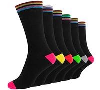 Bluemoon Bedding 12 Pairs Mens Designer Patterned Cotton Formal Dress Socks Size UK 6-11 EUR 39-45 (Ribbon)