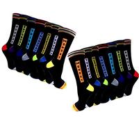 Bluemoon Bedding 7 Pairs of Mens Socks DAYS OF THE WEEK Socks UK Mens Shoe Size 6-11 Black