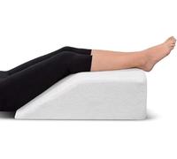 Bluemoon Bedding Bed Wedge Pillow for Legs Foam Triangle Ramp Designed to Reduce Acid Reflux, Snoring -Leg Elevation Medical Support for Post Surgery - Pregnancy (White)