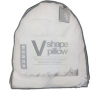 Bluemoon Bedding Duck Feather & Down - V Shaped Pillow Anti Dust Mite Nursing Pregnancy and Back Support Orthopaedic V Shaped Pillow