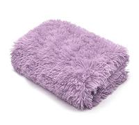 Bluemoon Bedding Faux Fur Throw 150x200 cm, Premium Longhair Warm Cosy Fluffy Blanket for Bed, Ultra Soft Comfort Fleece Throws for the Sofa, Bed, Chair, Settee, Couch, (Lilac)