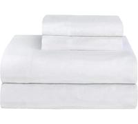 Bluemoon Bedding100% Pure Brushed Cotton, Luxury Thermal Flannelette Flat Sheets, Energy Class Cosy and Ultra Soft (White Flat Sheet, King)