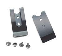 Bluemoona Metal 4 Sets Buckle, 54x25mm Holster Sheath Belt Clip Clasp Spring Hook Double Holes, Black, Black, 54x25MM