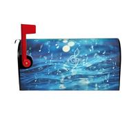 BlueMusic Print Mailbox Covers Magnetic Mailbox Post Protective Cover for Outdoor Garden Yard Decor
