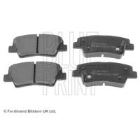 Blueprint ADG042100 Brake Pad Set Rear 100mm Length 41mm Width Fits Kia Soul
