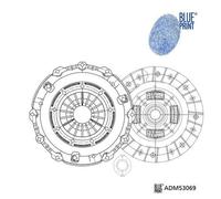 Blueprint ADM53069 Clutch Kit Three Piece Standard For Mazda 6 2002 - 2007