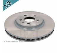 Blueprint ADV184312 Brake Disc Front Coated Fits Audi A4 A4 Allroad A5 Q5