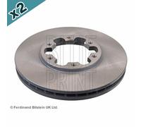 Blueprint Brake Disc Front Coated 283mm Diameter Fits Nissan Cube Elgrand