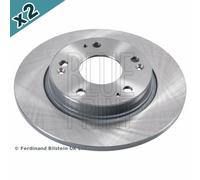 BLUEPRINT Brake Disc Rear Coated Solid 260mm Outer Diameter Fits Honda CR-Z