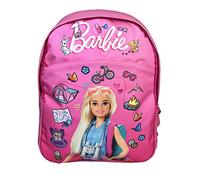 Blueprint Collections Barbie Backpack for Girls | 35cm Pink School Bag with Adjustable Straps | Kids Backpack for School & Travel | Barbie Accessories