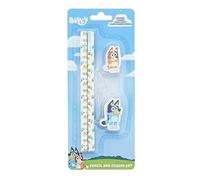 Bluey Pencil & Eraser Set | Kids Stationery Kit | Fun School Supplies | Bluey Gifts & Accessories