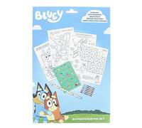 Blueprint Collections Bluey Activity Poster Set | Bluey & Bingo Coloring & Activity Kit | Unisex, Ages 3+