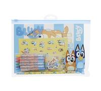 Blueprint Collections Bluey Super Stationery Set | Kids Stationery Bundle with Notebook, Crayons & Accessories | Bluey School Supplies Gift Set