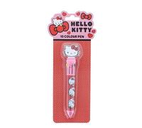Blueprint Collections Hello Kitty Multi Colour Ballpoint Pen | 10 Colour Sanrio Pen for Kids | Cute School Stationery Essentials | Official Hello Kitty Stationery & Gifts
