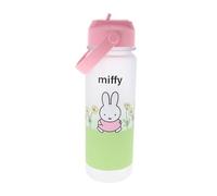 Blueprint Collections Miffy Water Bottle | Cute Bunny Design | Flip Straw & Carry Handle for Easy Drinking | Durable & Lightweight BPA-Free | Official Miffy Drinkware, Gifts & Accessories