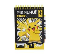 Blueprint Collections Pokemon Notebook & Pencil | Pikachu A6 Notebook | Pokemon Anime Deisgn | Writing Pad | Notepad | A6 Notebooks | Note pads | Pokemon Stationery