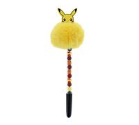 Blueprint Collections Pokemon Pen | Pikachu Novelty Ballpoint with Pom-Pom & Beaded Barrel | Cute Fluffy Pen for Kids | Official Pokémon Stationery & Gifts