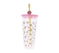 Blueprint Collections Pusheen Beaker with Straw | Cute Kawaii Tumbler for Cold Drinks | 700ml Reusable Cup for Kids & Teens | Pusheen Gifts & Accessories