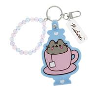 Blueprint Collections Pusheen Keyring | Cute Teacup Pusheen Charm with Beaded Wrist Strap | Fun Bag & Key Accessory | Official Pusheen Gifts & Accessories