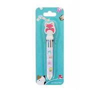 Blueprint Collections Squishmallows Multi Colour Pen | 1 Random Design Sent | 10 Colour Ballpoint Pen with Cute Character Top | Squishmallow Stationery & Gifts
