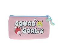Blueprint Collections Squishmallows Pencil Case for Girls | Cute Zip Pouch for School Supplies & Stationery | Squad Goals Design | Back to School Accessories & Gifts