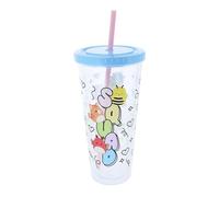 Blueprint Collections Squishmallows Tumbler with Straw | Cute Reusable Beaker with Lid | BPA-Free Kids Water Bottle | Squad Character Design | Fun Drinkware for School, Travel & Gifts