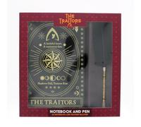 Blueprint Collections The Traitors A5 Notebook & Feather Pen Gift Set, Hardcover Lined Journal with Black Feather Ballpoint Pen, Official TV Show Merchandise, Stationery Gift for Fans