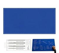 Blueprint Desk Mat Writable Pad, Reusable Double-Sided Dry Erase Desk Mat | Large Wipe-Clean Desk Pad, Blueprint Desk Mat with 4 Markers, for Drawing & Writing