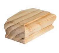 Blueprint Joinery Ltd Cambridge Half Pyramid Newel Post Cap Clear Pine To Fit 90mm Post (W) 120mm X (L) 58mm X (H) 50mm