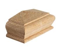 Blueprint Joinery Ltd Cambridge Half Pyramid Newel Post Cap Oak To Fit 90mm Post W) 120mm X (L) 58mm X (H) 50mm